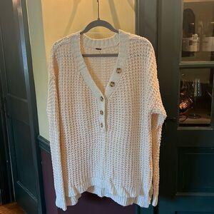 Free people cream m sweater